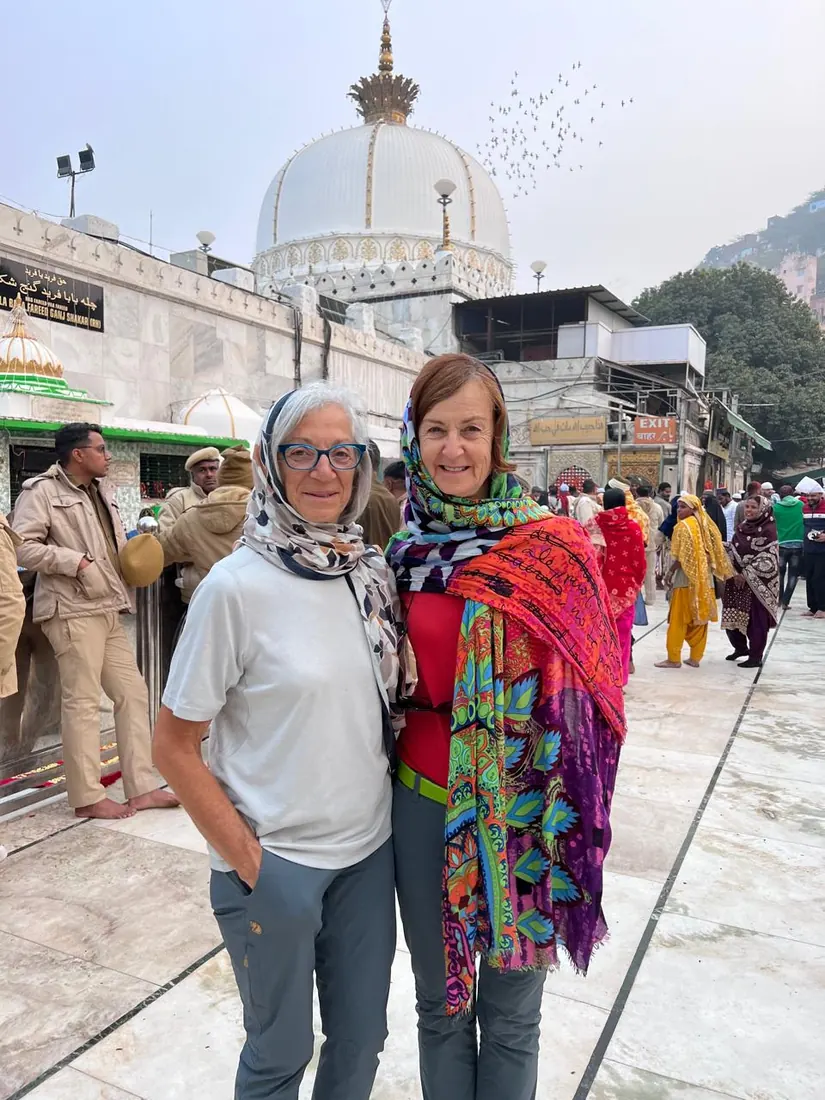 Visitors explore the busy lanes of Ajmer